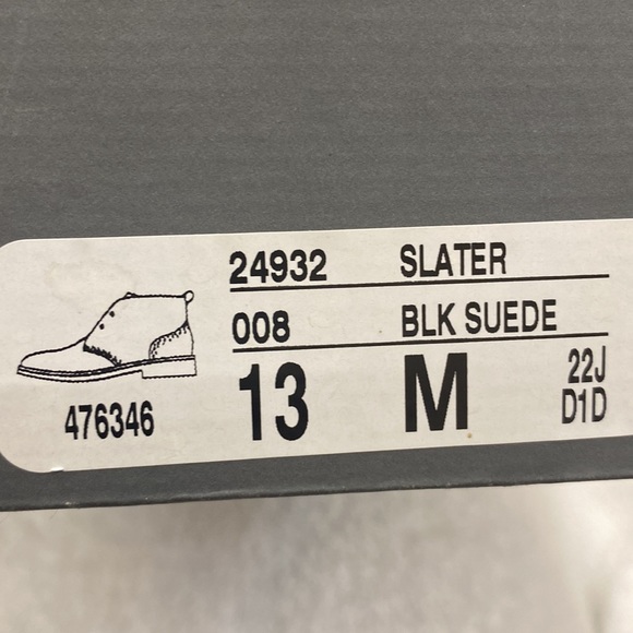 Stacy Adams Black Suede Slater Men’s Boots - Size 13M - Picture 10 of 11